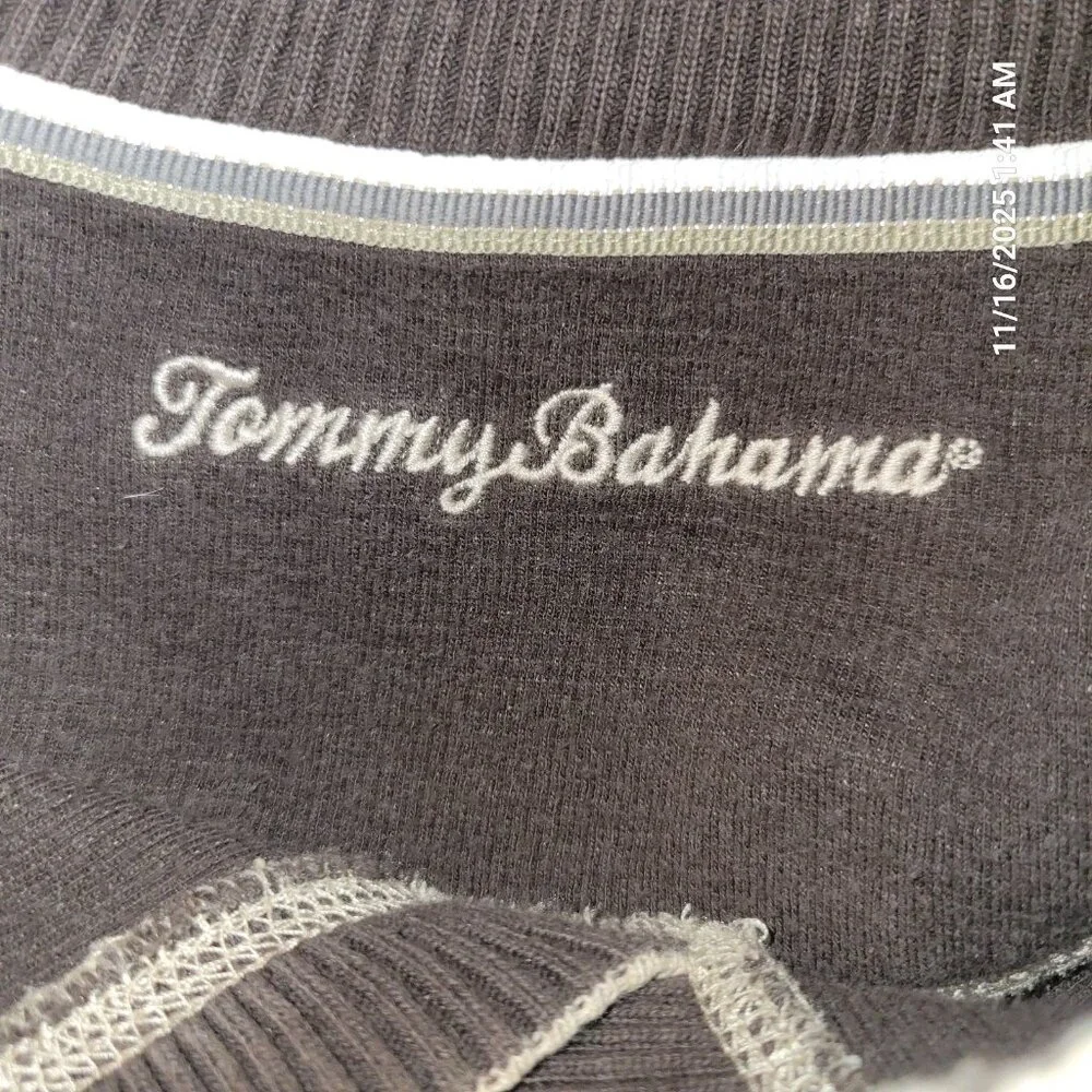 Tommy Bahama Sweater Cotton Soft Open V-Neck Pullover Mens Size XL Beige - Picture 6 of 8